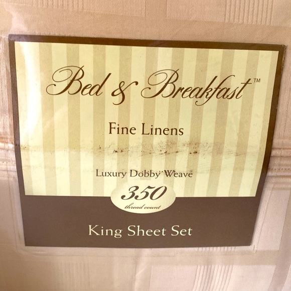 Bed & Breakfast 350 thread 4 pc King sheet set. 100% cotton sateen NWTags - Picture 2 of 9